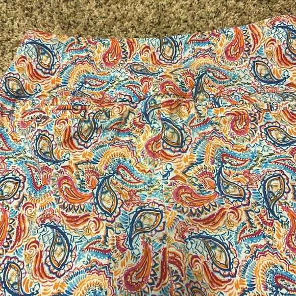 Swing Control Paisley Print Golf Pants Ankle Cropped Colorful Size‎ 12 - Picture 6 of 7